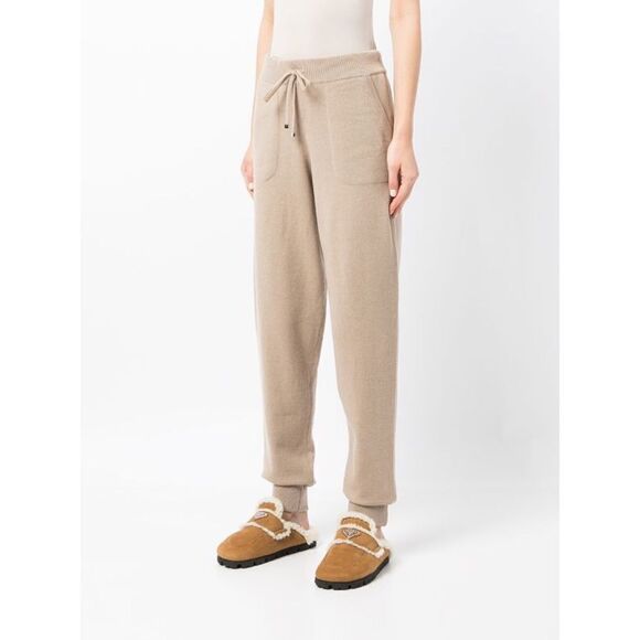 Ralph Lauren Purple Label Tan Cashmere Knit Jogger Pants Size Medium NWT - Picture 1 of 7
